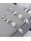 Fashion Ab Crystal Earrings - Colorful
