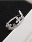 Fashion Platinum Zircon Ring - Crown Ring