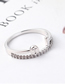 Fashion Platinum Zircon Ring - Charm Ring