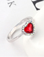 Fashion White Crystal Ring - Love Is You And Me