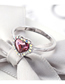 Fashion Purple Crystal Ring - Love Is You And Me