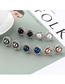 Fashion Black Pearl Stud Earrings - Flower Cluster