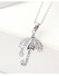 Fashion Platinum Zircon Necklace - For Your Umbrella
