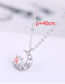 Fashion Silver Copper Plated Gold Star Necklace
