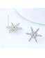 Fashion Silver Starfish Earrings