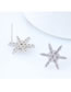 Fashion Silver Starfish Earrings