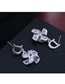 Fashion Silver Inlaid Zircon Earrings