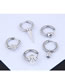 Fashion Silver Titanium Steel Rivet Stud Earrings