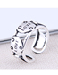 Fashion Silver Love Opening Ring