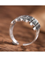 Fashion Silver Dotted Open Ring