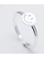 Fashion Silver Smiley Open Ring