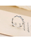 Fashion Silver Chain Opening Ring