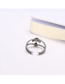 Fashion Silver Cross Opening Ring