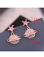 Fashion Gold Copper Micro-inlaid Zirconium Stud Earrings