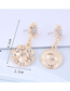 Fashion Gold Metal Asymmetric Earrings