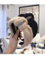 Fashion Black Knitted Plush Knotted Diamond Wide-brimmed Headband