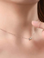 Fashion Rose Gold Titanium Steel Small Waist Necklace