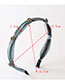 Fashion Black Knotted Flower Hoop With Diamonds