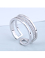 Fashion Silver Cubic Zirconia Open Ring