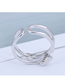 Fashion Silver Cubic Zirconia Triangular Open Ring