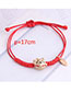 Fashion Red Cute Rat Making A Red Rope Natal Year Cute Rat Bracelet