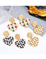 Fashion Color Mixing Love Braided Alloy Earrings