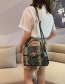 Fashion Khaki Snake Contrast Color Messenger Bag