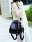Fashion Black Bear Pendant Backpack