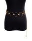 Fashion Gold Ring Leopard Geometric Circle Waist Chain