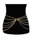 Fashion Gold Multi-layer Geometric U-shaped Tassel Chain Waist Chain