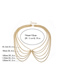 Fashion Gold Multi-layer Geometric U-shaped Tassel Chain Waist Chain