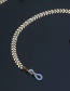 Fashion Silver Copper Airplane Bead Chain Glasses Chain