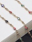 Fashion Gold Eye Copper Bead Chain Metal Glasses Chain