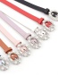 Fashion Pink Pearl Pin Buckle Imitation Leather Belt