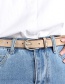 Fashion Coffee Alloy Accessories Ring Faux Leather Pin Buckle Flat Belt
