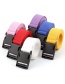 Fashion Red Canvas Automatic Smooth Buckle Belt