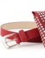 Fashion Khaki Rivet Inlaid Belt Bag With Thin Belt