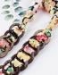 Fashion Miga Zhang Qing Coconut Shell Woven Chiffon Ribbon Bow Thin Waist Seal