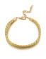 Fashion Gold Alloy Rice Beads Fringed Shell Anklet 3 Sets