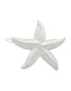 Fashion Silver Alloy Pentagram Star Face Starfish Hairpin