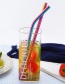 Fashion Primary Color Bend (21.5*0.8) 304 Stainless Steel Straws (10)