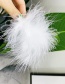 Fashion White Feather Hair Clip