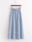 Fashion Blue Long Denim Skirt