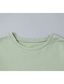 Fashion Green Solid Color Drawstring Round Neck Sweater