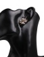 Fashion Color Geometric Diamond Stud Earrings