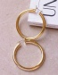 Fashion Rose Gold Big Circle Earrings