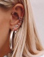 Fashion White K Big Circle Earrings