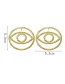 Fashion Gold Eye Earrings