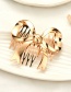 Fashion Gold Gold-plated Flower Hair Clip
