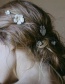 Fashion White Gold-plated Flower Hair Clip Set
